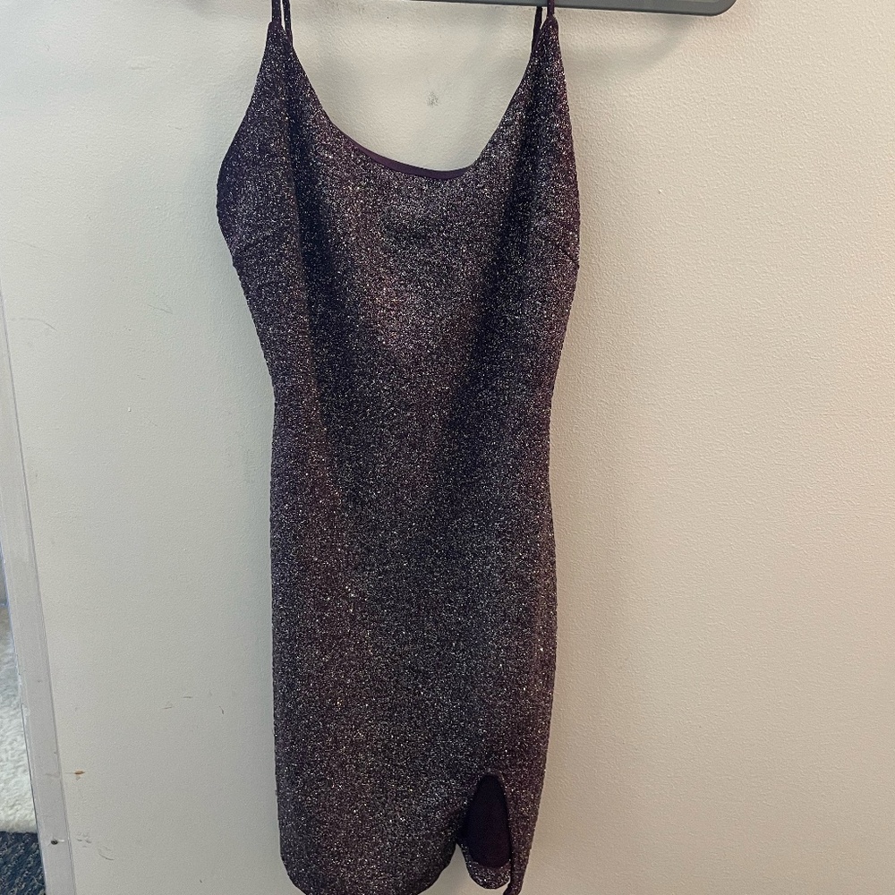 Large Purple Sparkly Windsor Cocktail Dress